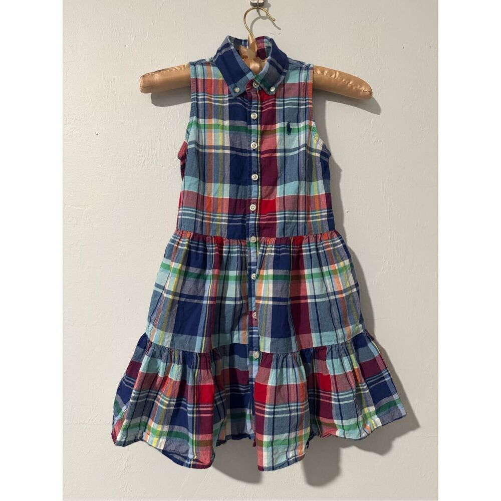 Polo Ralph Lauren cotton madras shirtdress 7 - Picture 6 of 6